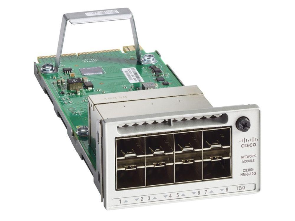 Modul Rrjeti Cisco Catalyst C9300-NM-8X=, 8× SFP+, 1G/10G Ethernet, Uplink për Catalyst 9300