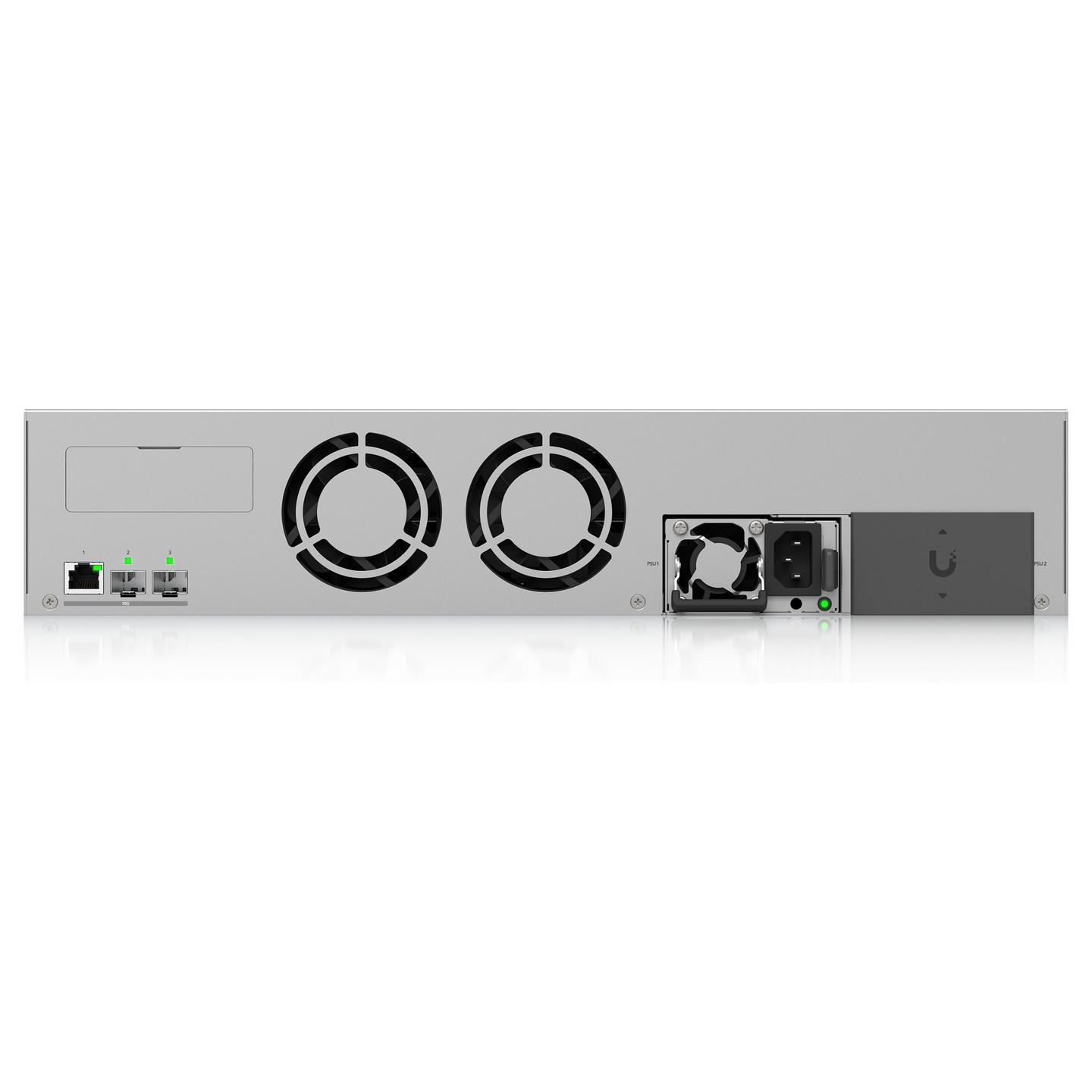 NAS Ubiquiti UniFi UNAS Pro 8, 8 Bay, 16GB RAM, 2 × 10G SFP+, 10GbE RJ45, 2U Rackmount - Gri - 2