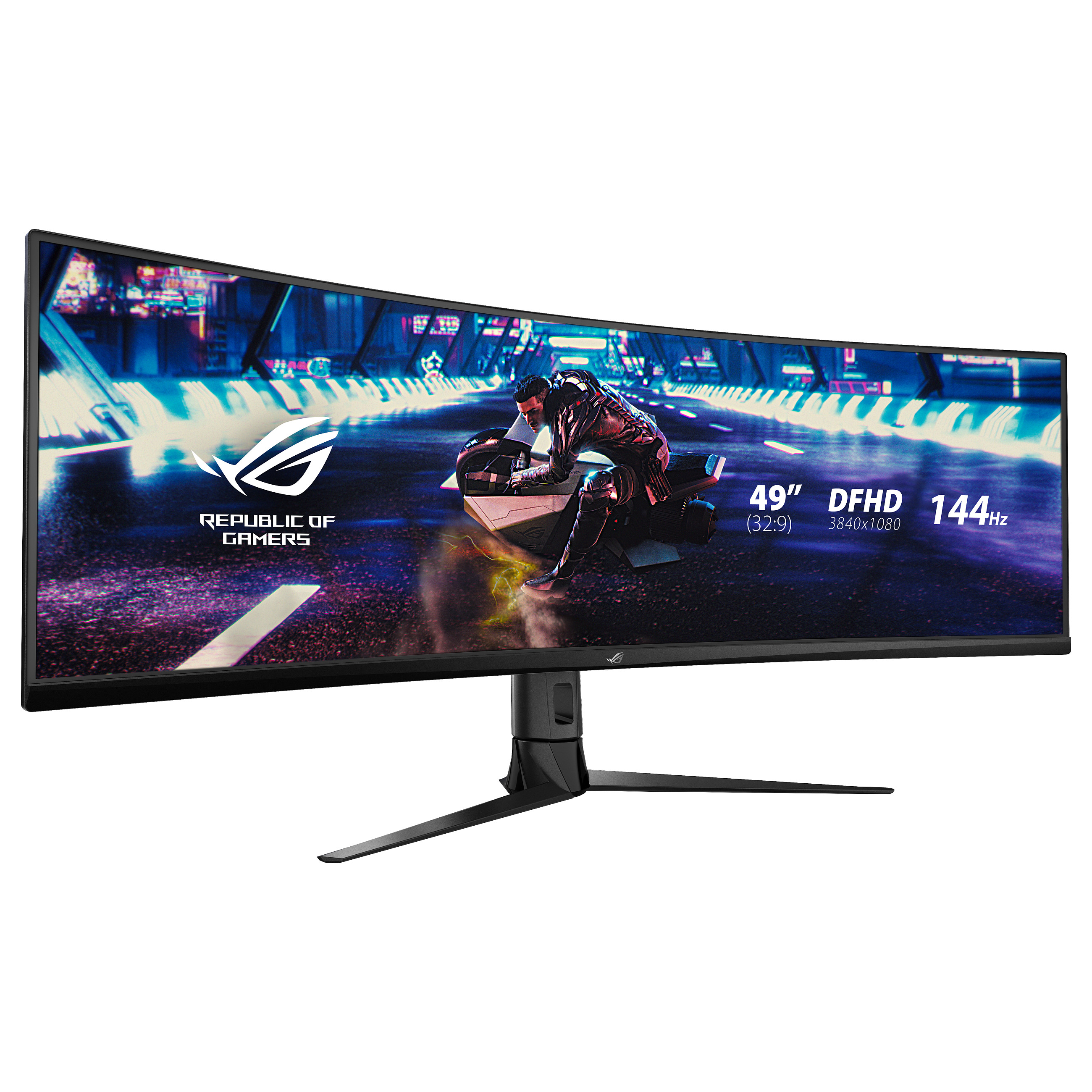 Monitor Gaming i lakuar ASUS ROG Strix XG49VQ / 49" UltraWide Full HD 144 Hz 4 ms VA Curved / UW-HDR HDMI DP / e zezë - 2