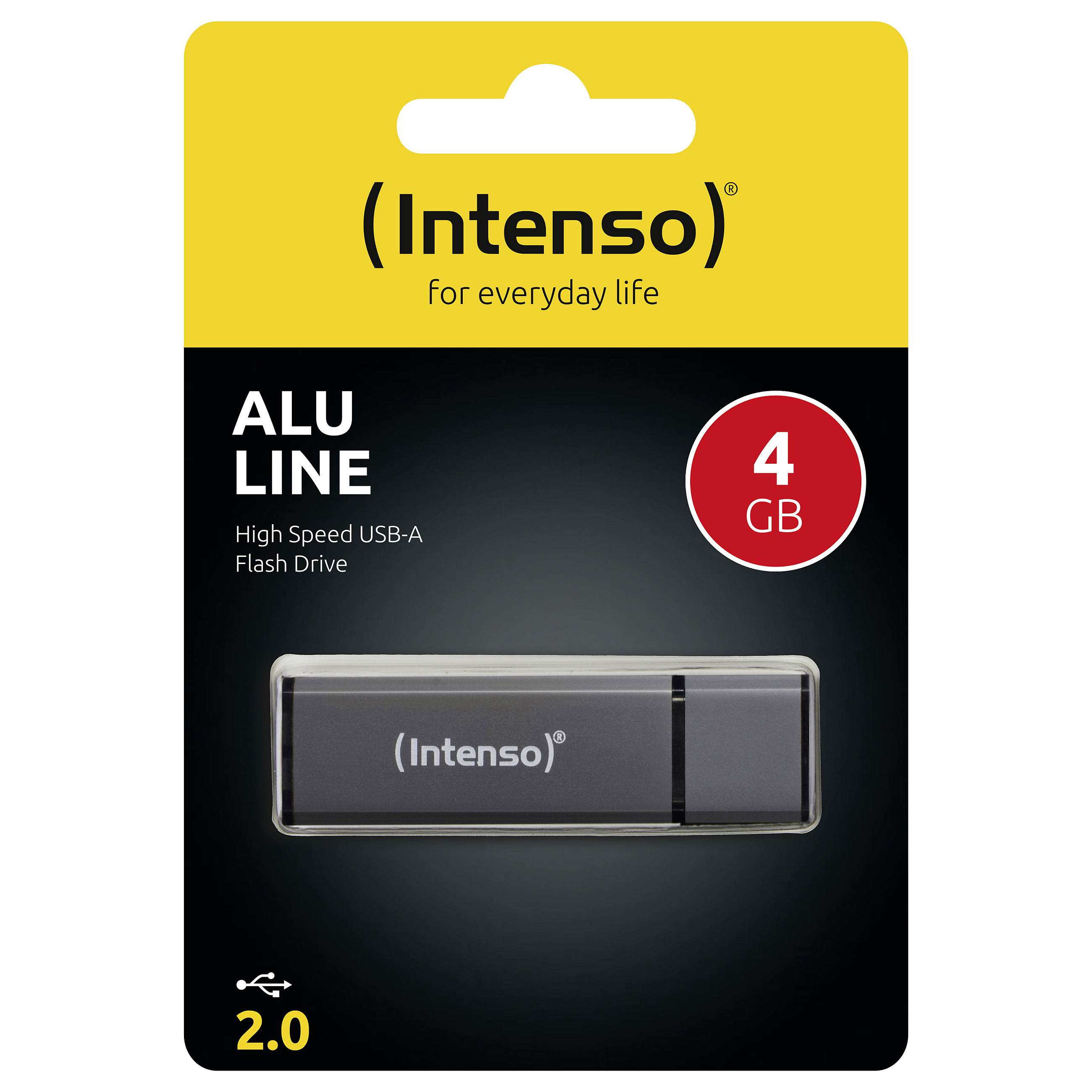 USB Flash Drive STICK 4GB USB 2.0 Intenso 3521451 Alu Line - Gri - 3