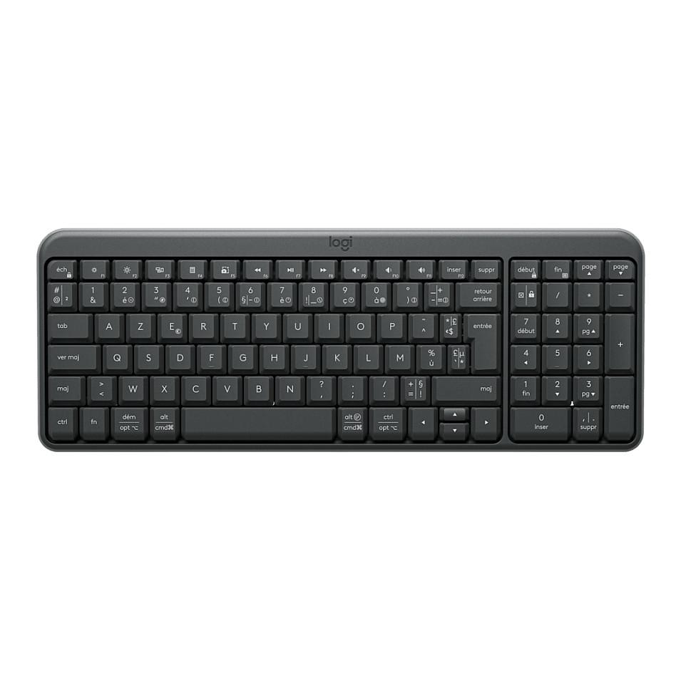 Tastierë pa Kabllo Logitech K250, Compact, Full Size, Bluetooth + RF 2.4GHz - Grafit