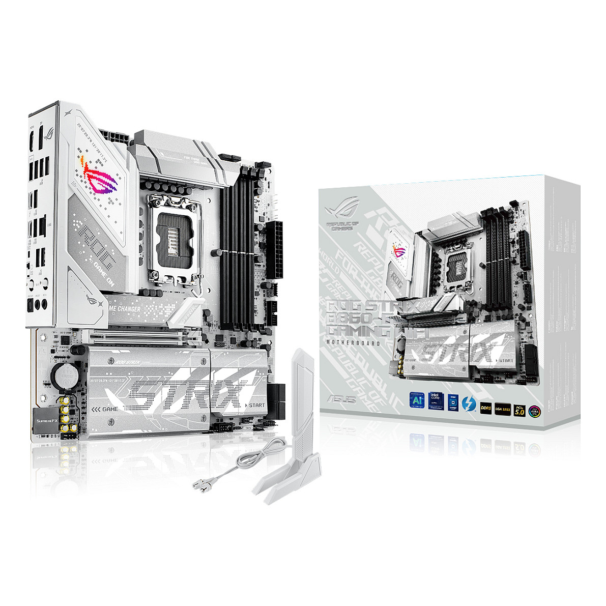 Pllakë Amë MB Intel LGA1851 ASUS ROG STRIX B860-G GAMING WIFI DDR5 - 1