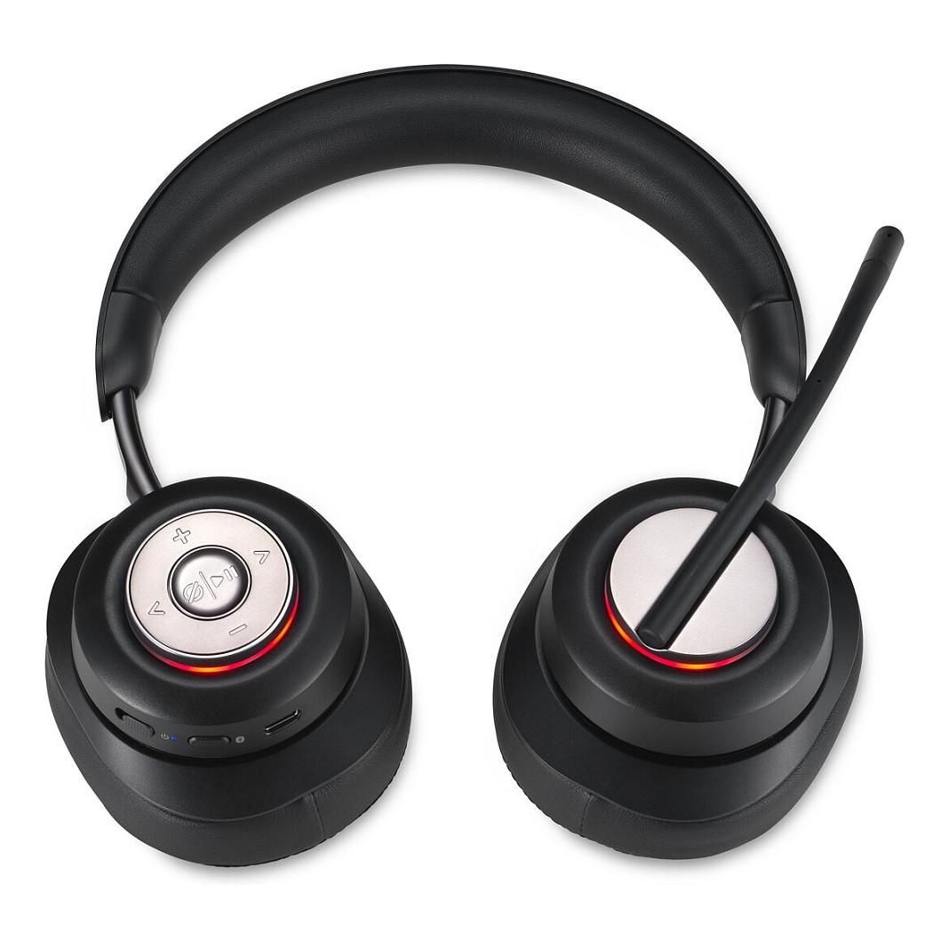 Kufje pa kabllo Kensington H3000 / Bluetooth 5.2 / Over-Ear / 40mm / Mikrofon / Noise Cancelling - Zezë - 31