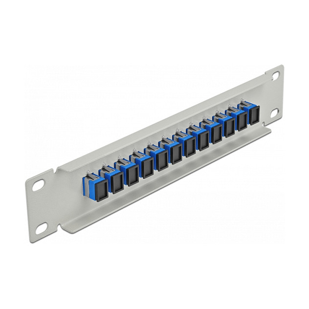 Patch Panel Fiber Optik Delock 12-Port SC Simplex / 10" / 1U - Gri - 2