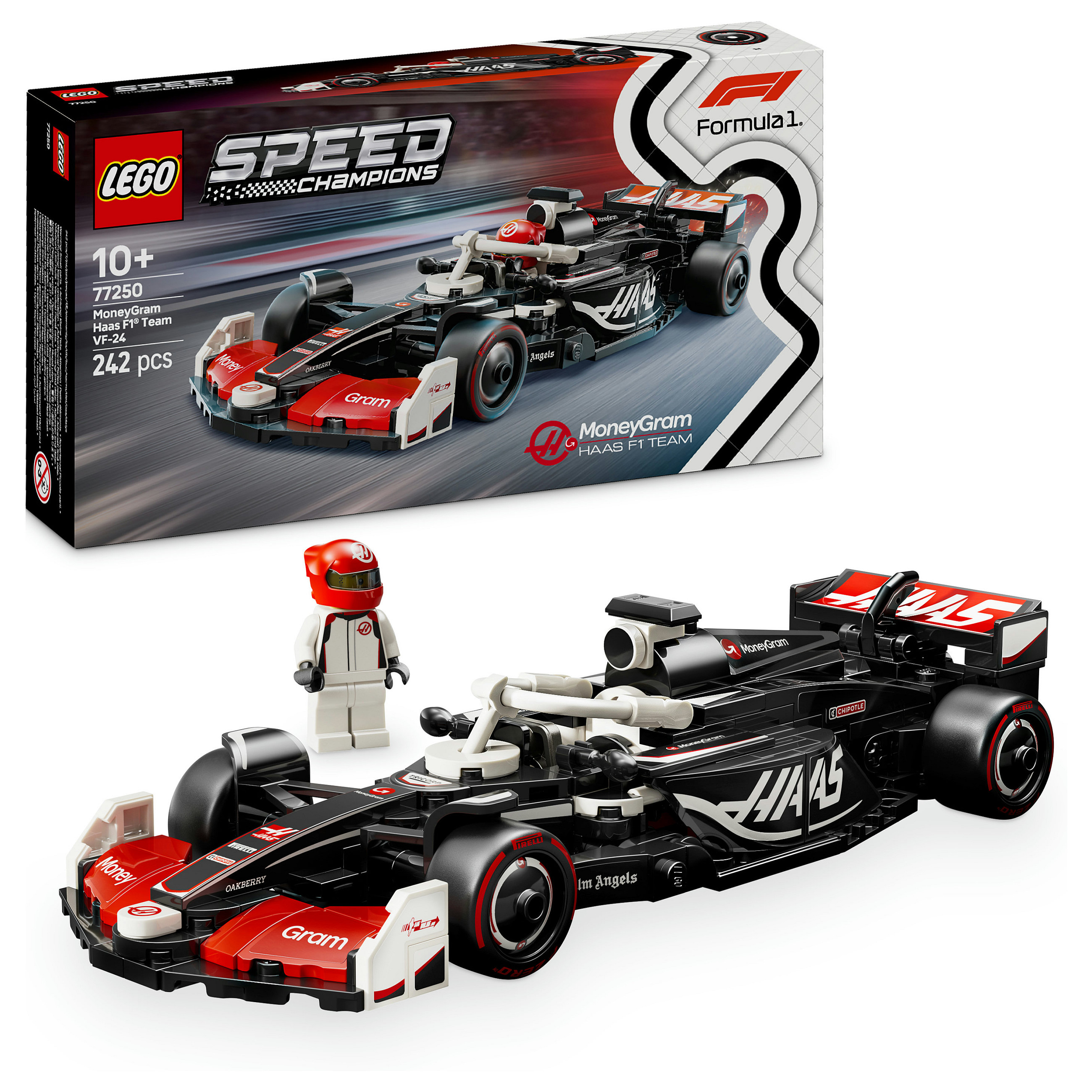 LEGO Speed Champions MoneyGram Haas F1 Team VF-24 Racing Car 77250 - 18