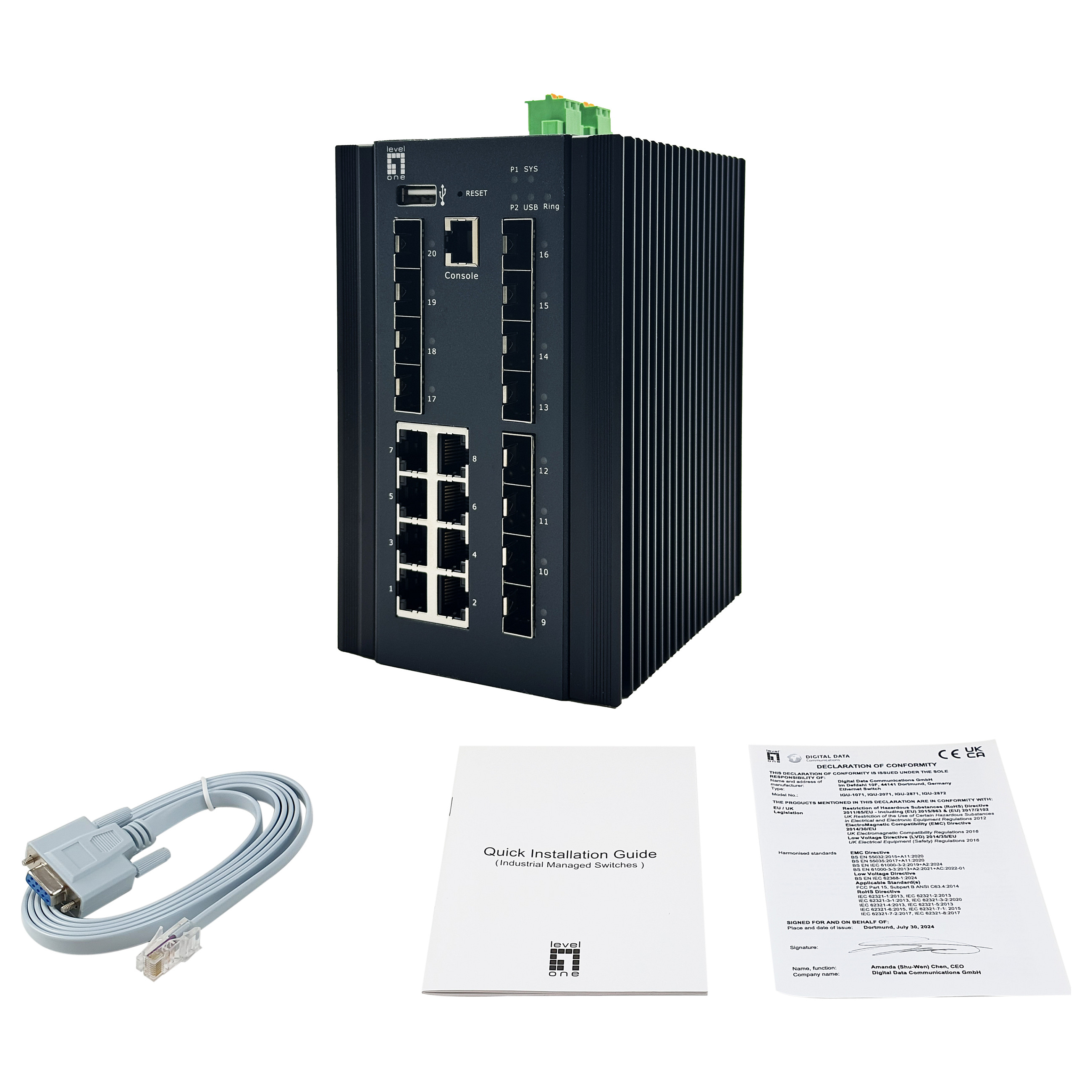 Switch 20x GE IGU-2072 8x 1GbE.8x 2.5GbE SFP sw - 4