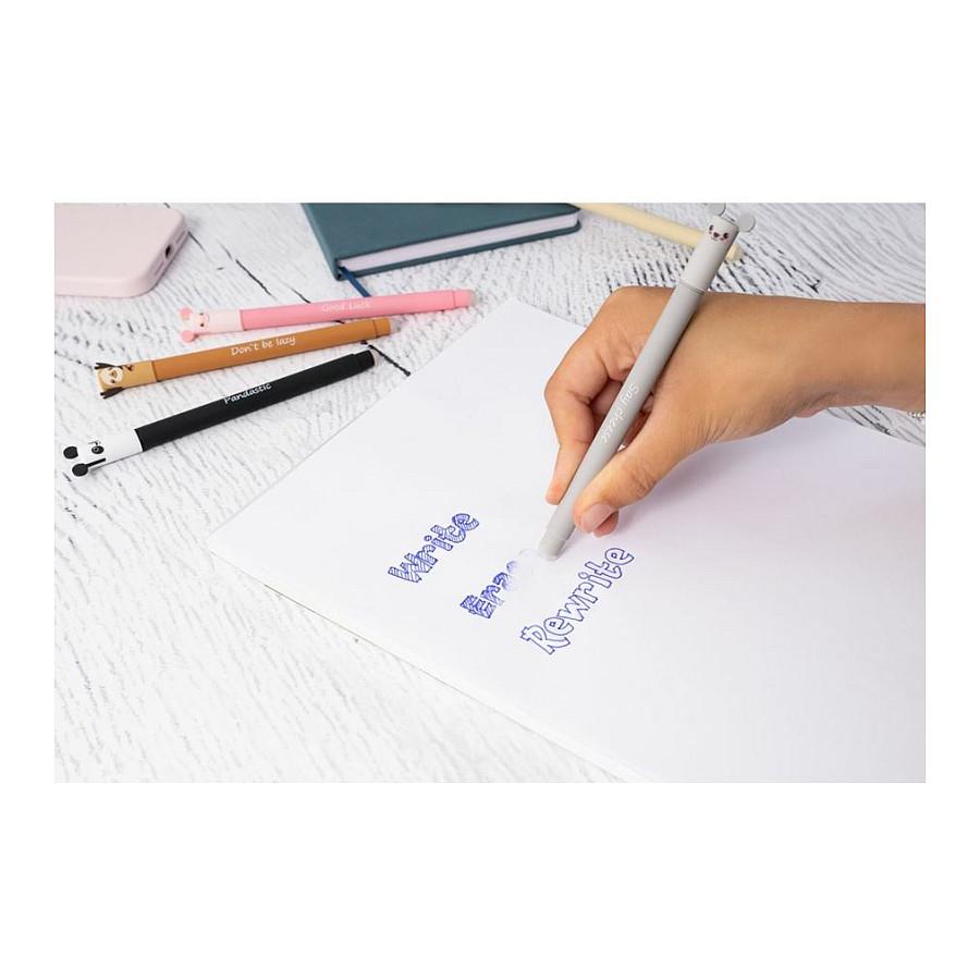 Stilolaps Gel Eberhard Faber Animal Erase It!, 0.7 mm, Tintë që Fshihet – Blu - 4