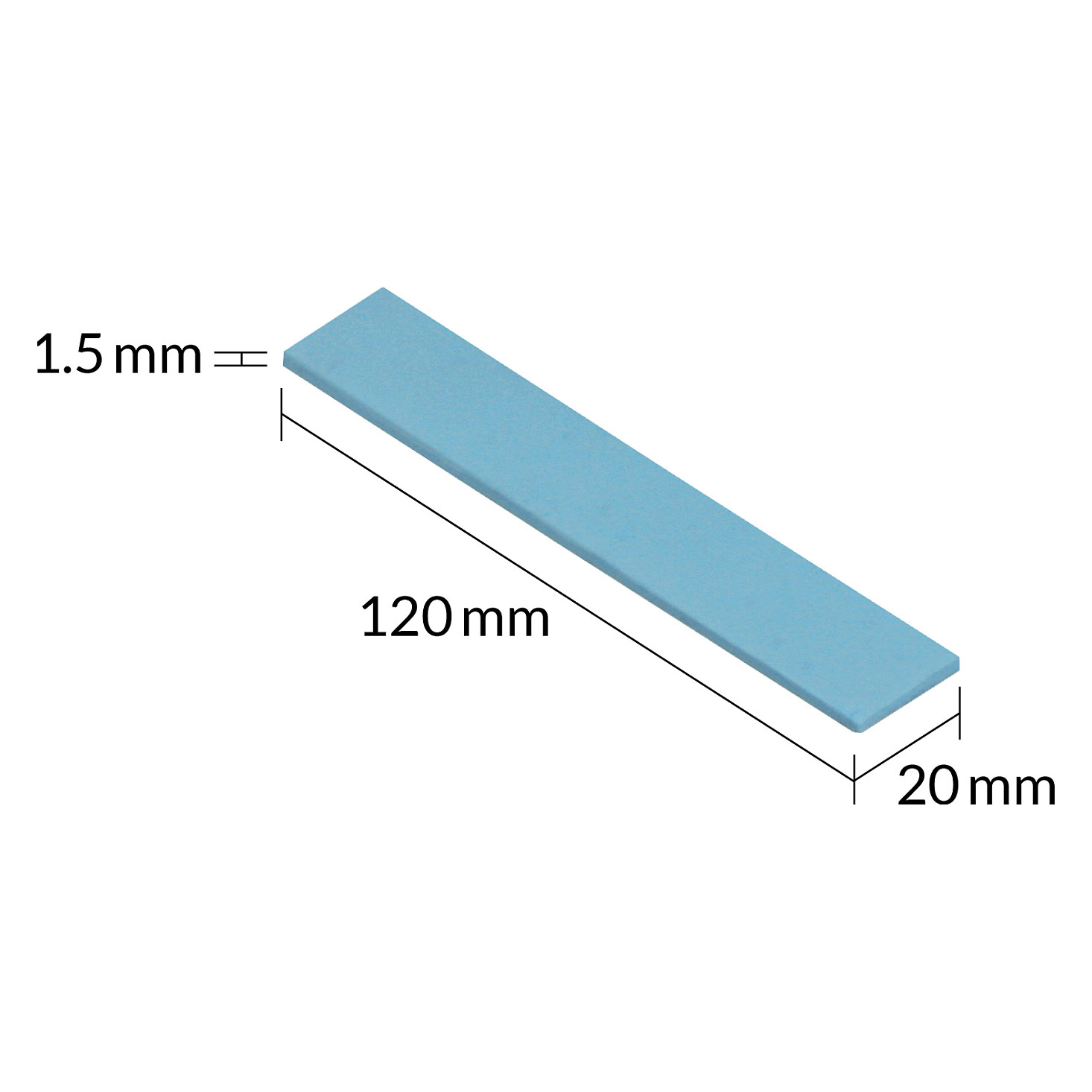 Pad Termik ARCTIC TP-3 / 120x20mm / 1.5mm / 4pcs - Kaltër  - 4