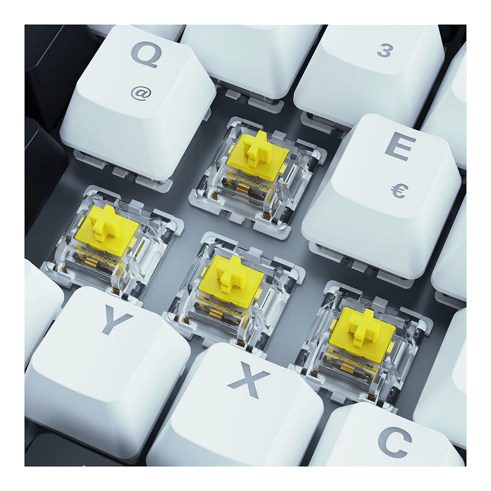 Tastierë Gaming Sharkoon SKILLER SGK50 S3 Gateron Yellow Wired / German Layout / QWERTZ - Bardhë - 3