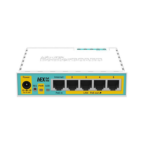 MikroTik RB750UPr2 (hEX PoE lite) – 5× Fast Ethernet Router with Passive PoE-Out, USB 2.0, RouterOS - 2