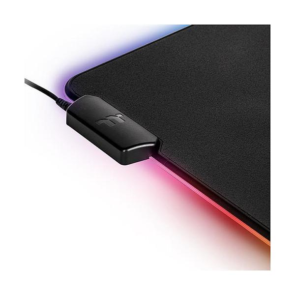 Mauspad Gaming Thermaltake Level 20 RGB / 370 × 290 mm / RGB / USB / Bazë kundër rrëshqitjes – Zezë - 6