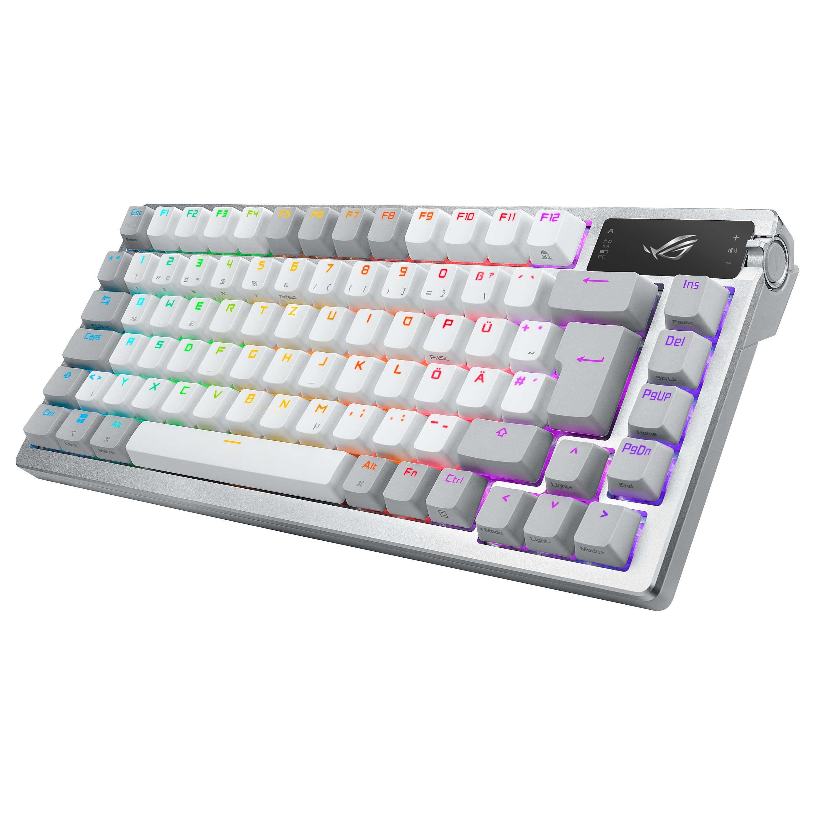 Tastierë Gaming Asus ROG Azoth Mechanical RGB LED / Wired & Wireless / QWERTZ  -Bardhë - 3