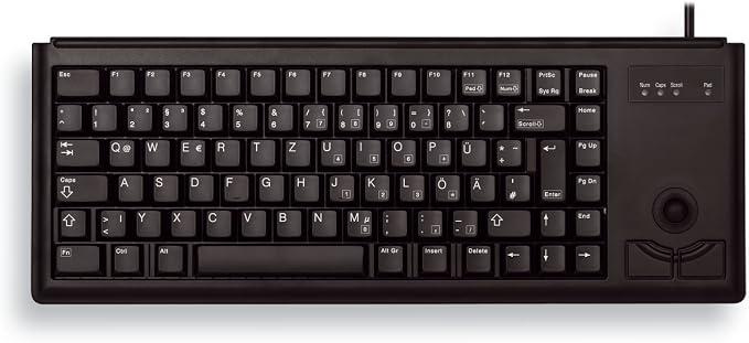 Tastierë me kabllo CHERRY TAS G84-4400 Corded TRACKBALL / USB / US / e zezë - 2