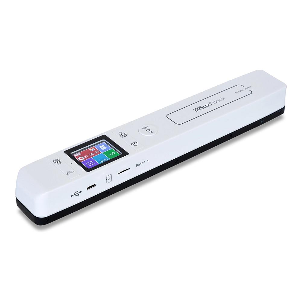 Skaner Dore I.R.I.S. IRIScan Book 7 Dyslexic / A4 / CIS / 1050 DPI / 4–11 sek. / MicroSD / USB-C / 900mAh - Bardhë