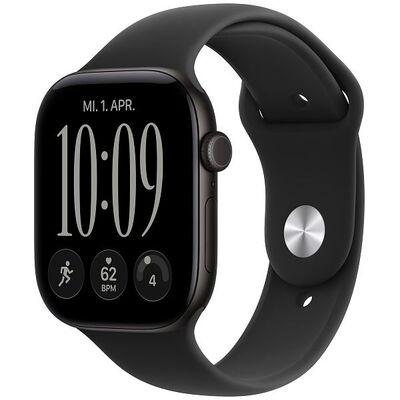 Apple Watch Series 12, 46mm, GPS + Cellular, Black Aluminium, Black Sport Band - S/M