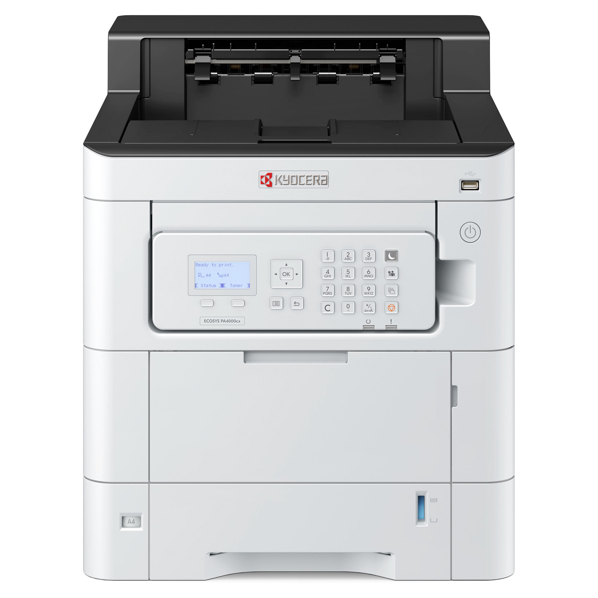 Printer Laser KYOCERA ECOSYS PA4000cx / Laser me Ngjyra / A4 / 1200 × 1200 DPI / Duplex - Zezë/Bardhë