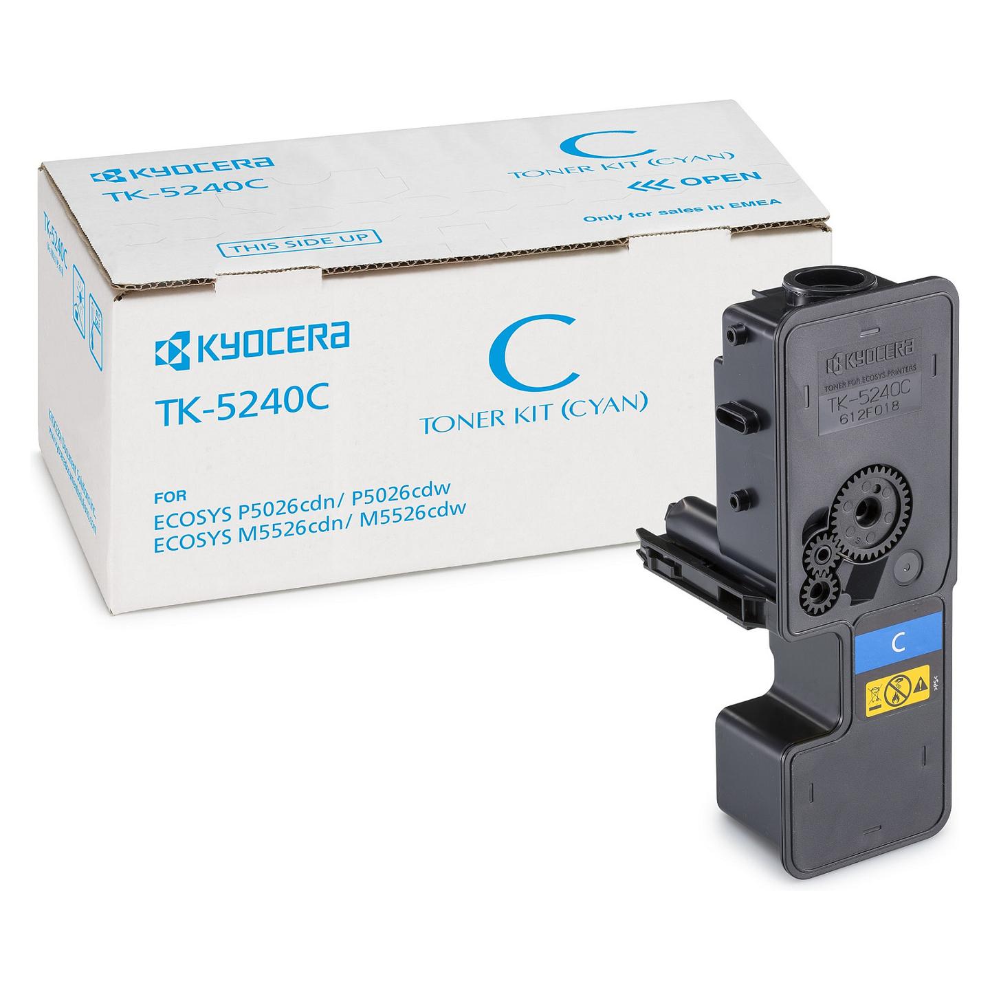 Toner Kyocera TK-5240C, 3,000 faqe - Blu - 3