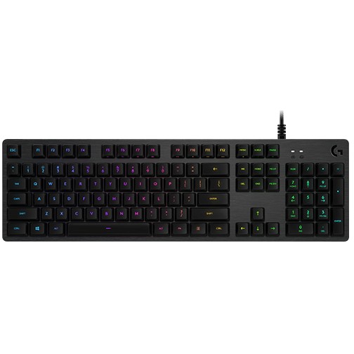 Tastierë Gaming Logitech G512 Carbon / Mechanical / GX Brown / RGB LIGHTSYNC / USB / PTG - Zezë