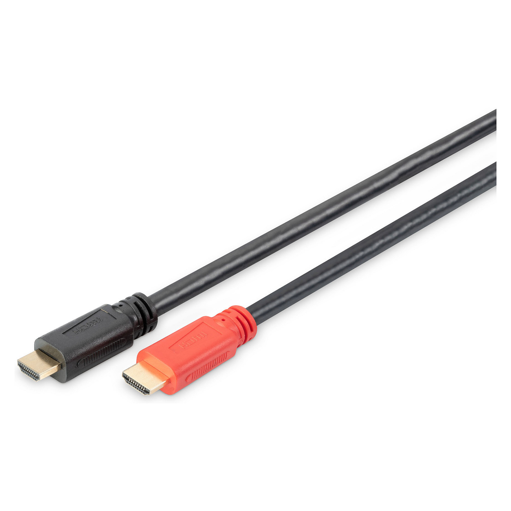 Kabllo HDMI DIGITUS me Ethernet & Repeater / 10m - Zezë - 1