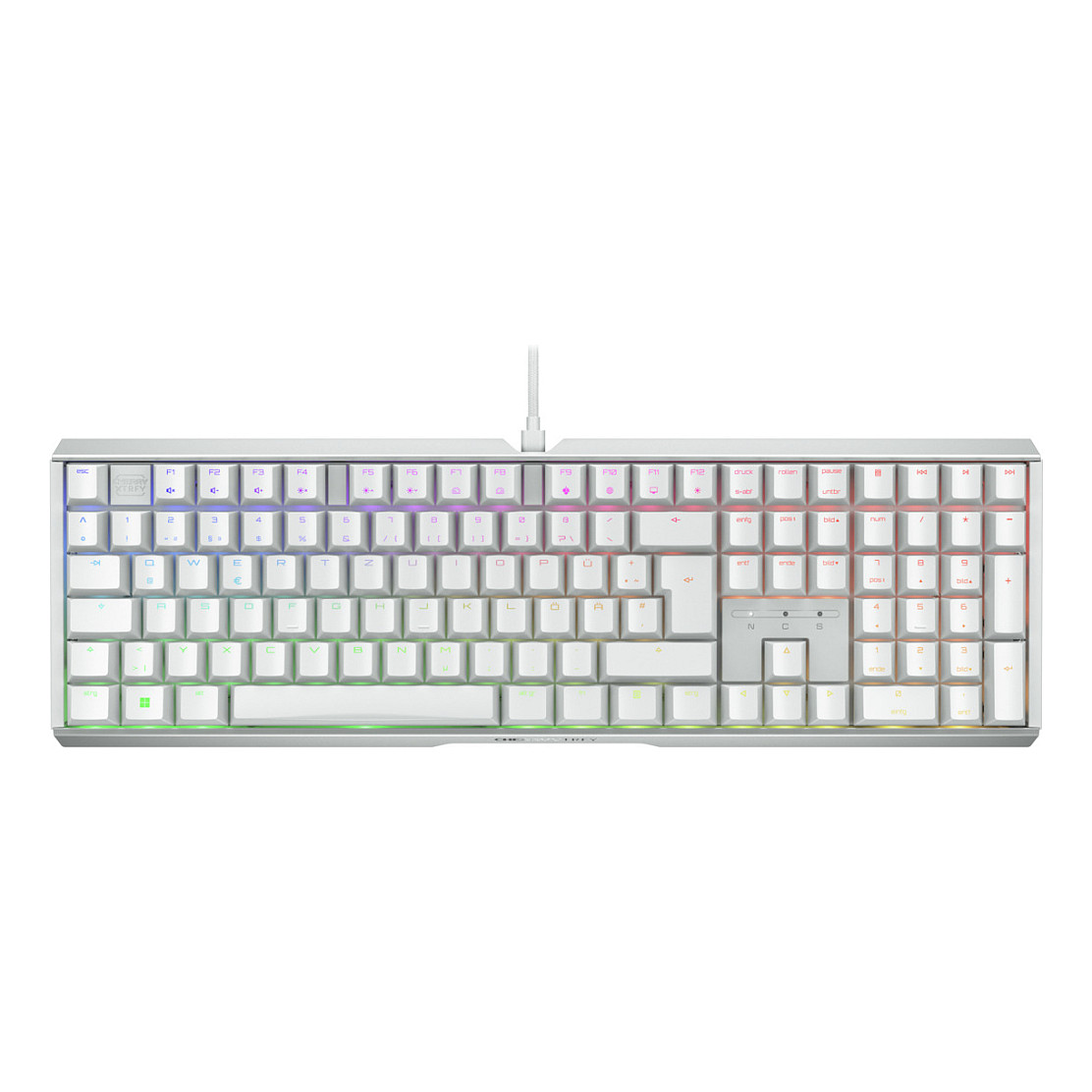 Tastierë Gaming CHERRY XTRFY MX 3.1 RGB Wired / MX2A Brown / German Layout / QWERTZ - Bardhë - 1