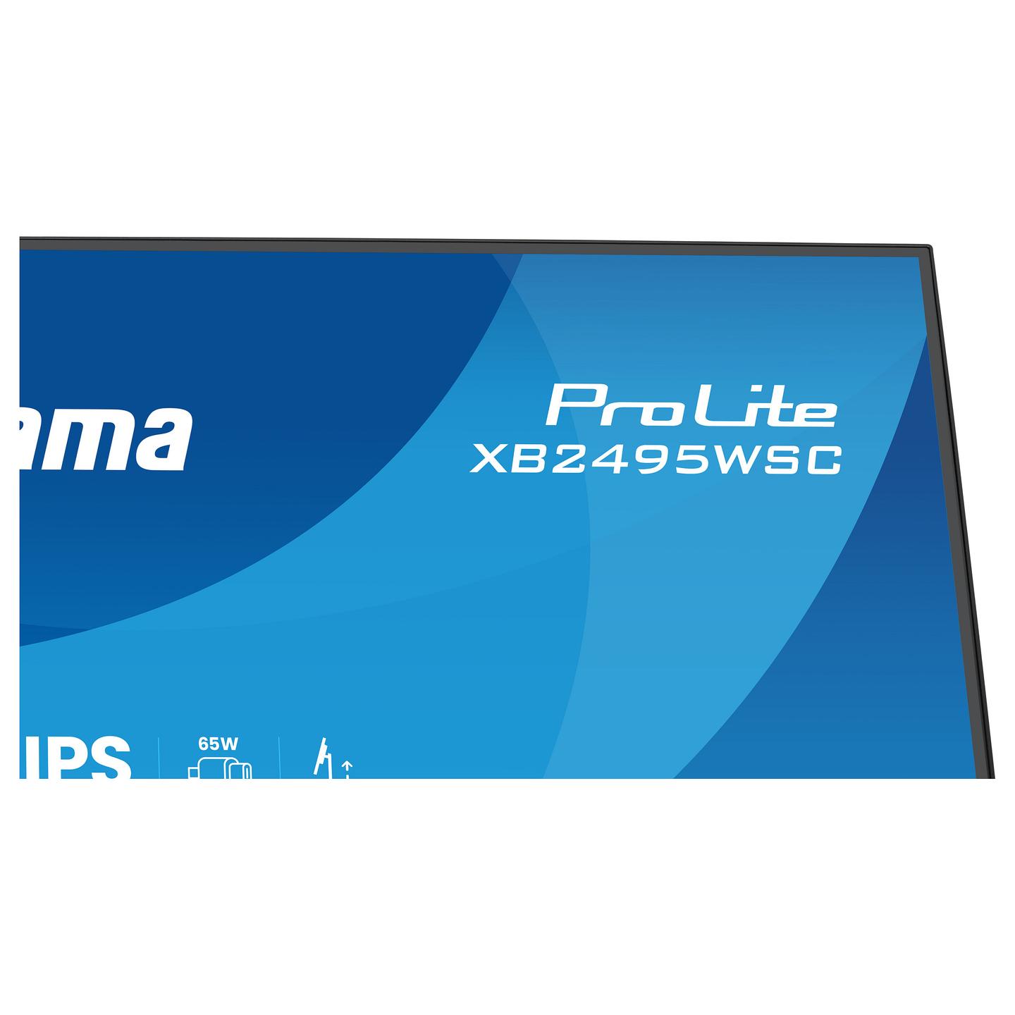 Monitor Iiyama ProLite XB2495WSC-B1 / 24.1″ / WUXGA IPS / 100 Hz / 4 ms / USB-C + DP + HDMI + USB Hub - Zezë - 8