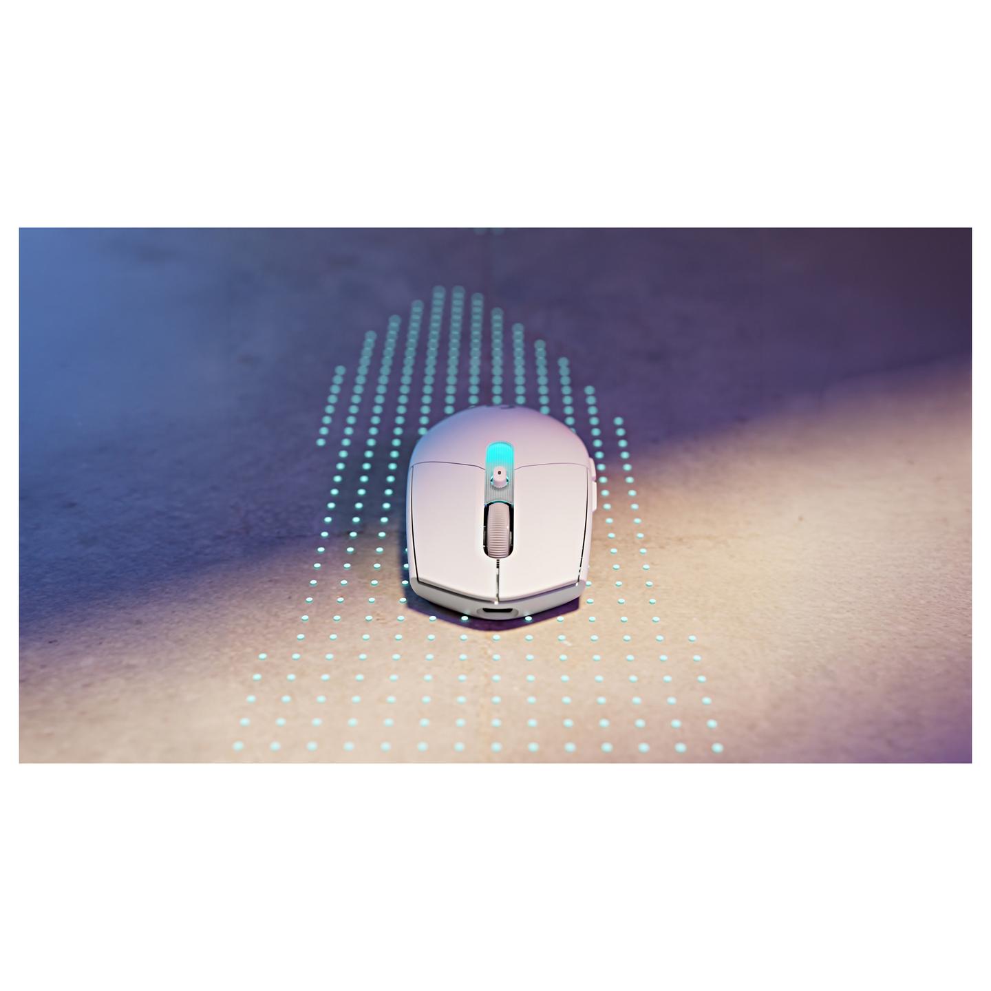Maus Gaming Logitech G305 X SUPERLIGHT, Wireless, HERO 44K, 44000DPI, 6 Butona, Bluetooth + LIGHTSPEED 2.4GHz - Bardhë - 7