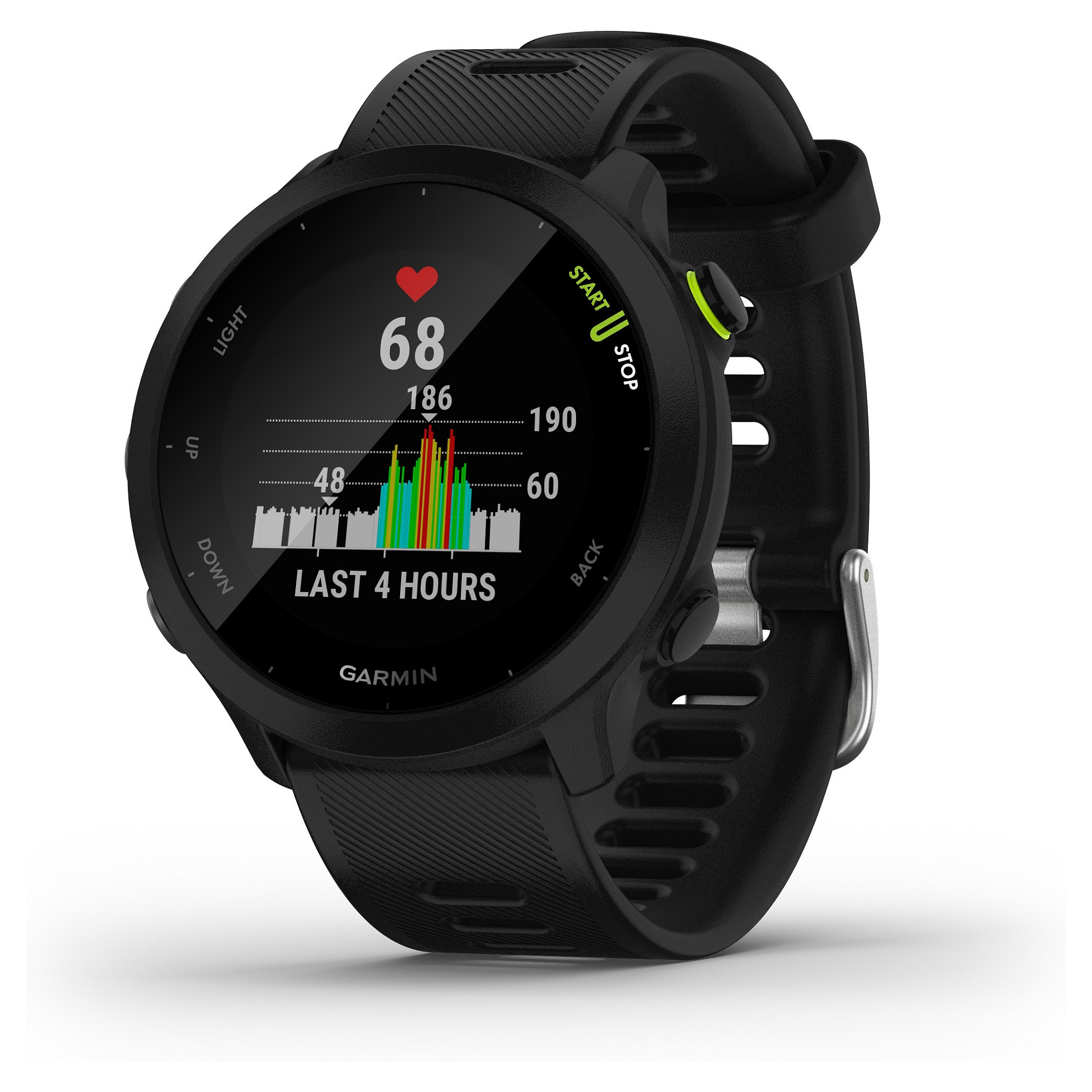 Orë e mençur Garmin Forerunner 55 - Zezë - 2