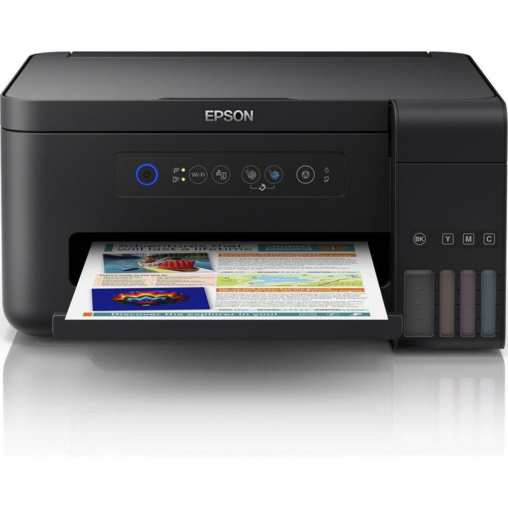 Printer Multifunksional Epson EcoTank ET-2915 / me Ngjyra / A4 / 3 në 1 / Wi-Fi - Bardhë