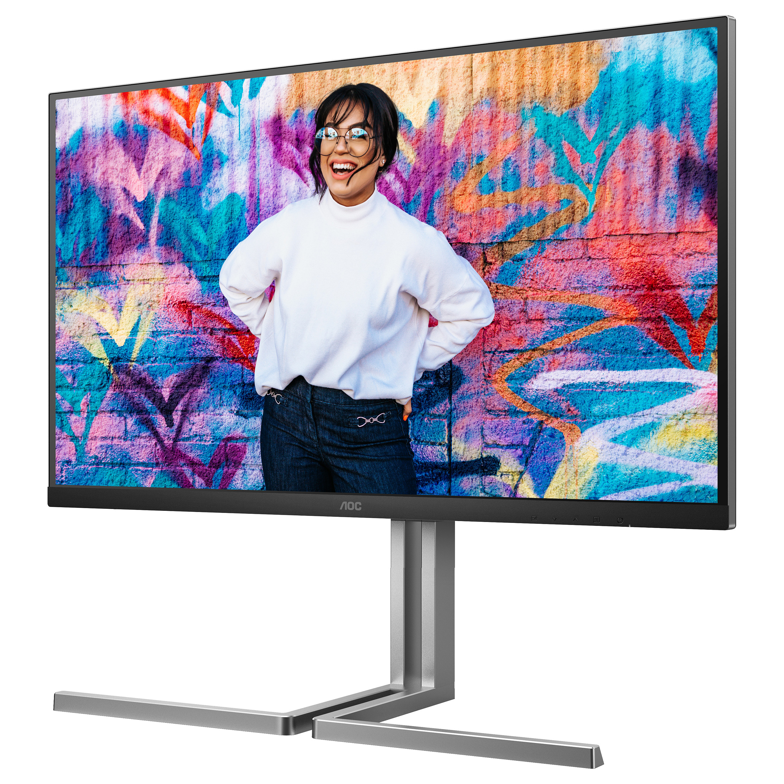 Monitor AOC U32U3CV / 31.5" / 4K UHD IPS / 60Hz / 4ms / HDMI+DisplayPort+USB-C - Zezë - 5