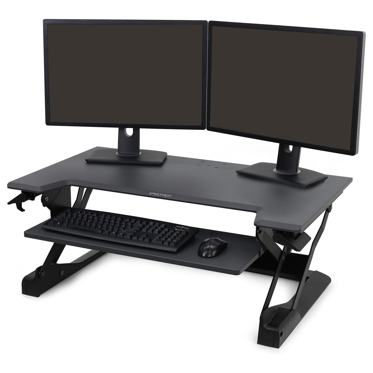 Workstation Sit-Stand Ergotron WorkFit-TL 33-406-085 / 18kg / Lift 38cm / 950mm / Tastierë / Desktop - Zezë