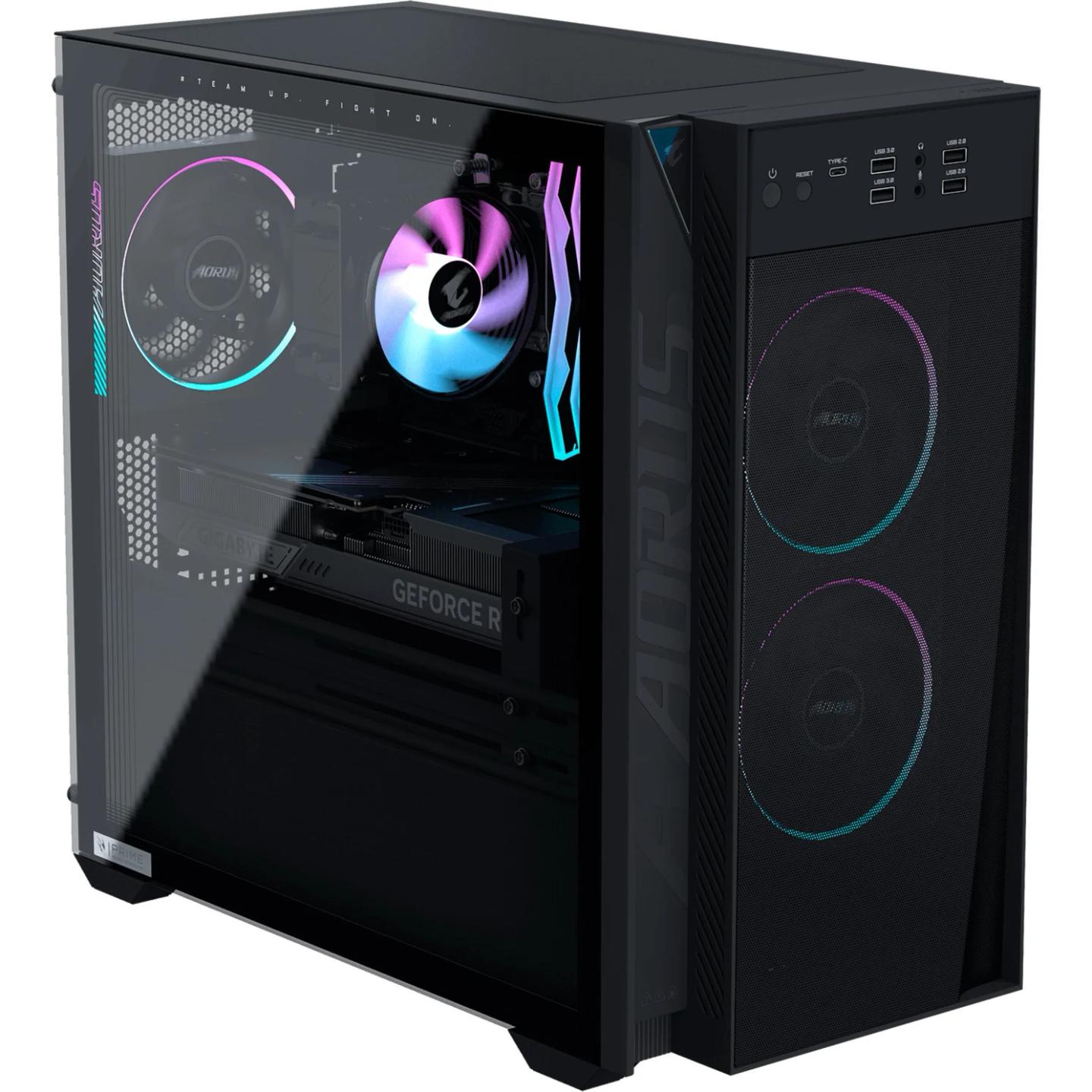 Kompjuter Gaming Gigabyte AORUS Prime 3, Ryzen 7 9700X, 32GB DDR5, 1TB, RTX 5070 12GB - Zezë - 2