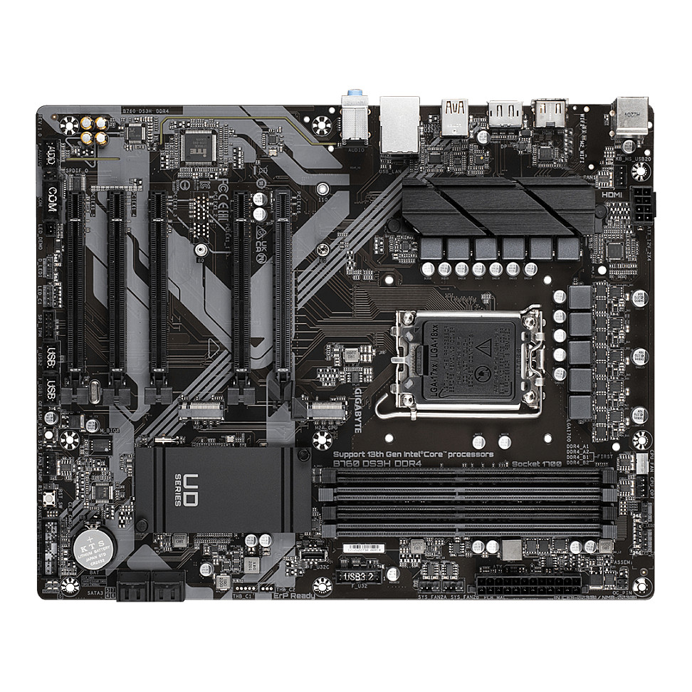 Pllakë Amë MB Intel 1700 Gigabyte B760 DS3H / DDR4 / LGA 1700 / HDMI+DP - 5