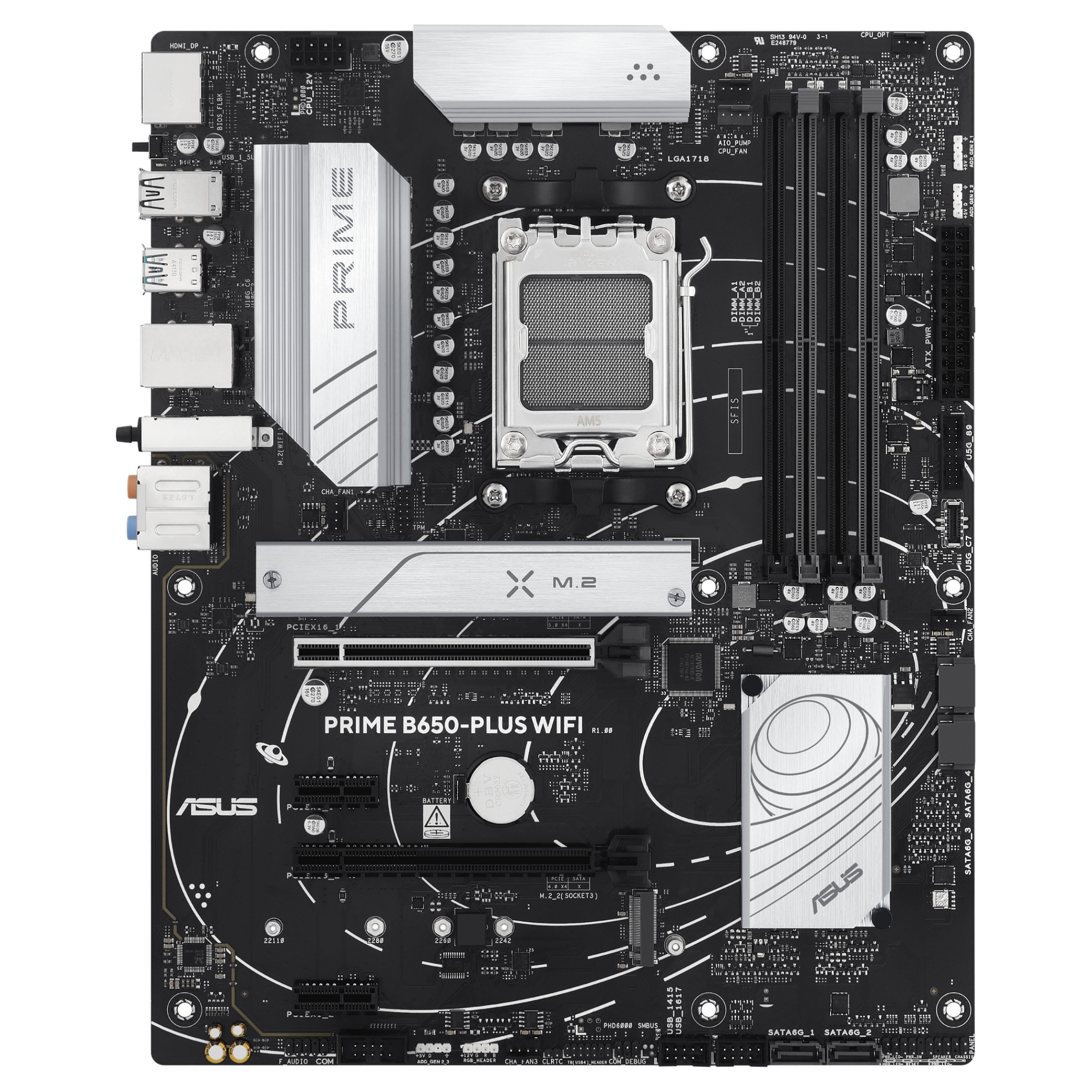 Pllakë Amë AMD AM5 ASUS PRIME B650-PLUS WIFI / DDR5 / ATX / HDMI+DP - 2
