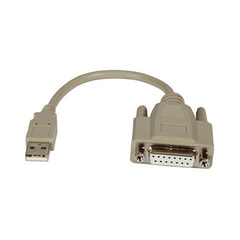 Adapter EFB Elektronik K5306.020V2, USB-A në D-Sub 15-pin, USB 2.0, 0.2m - Hiri