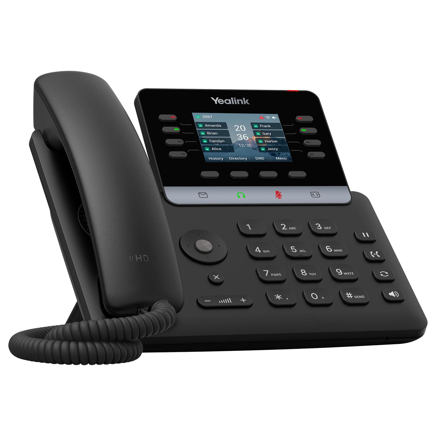 Telefon VoIP Yealink T73W, SIP, 2.8", LCD, Wi-Fi 6, Bluetooth 5.0, 2x Gigabit Ethernet, USB 2.0 - Zezë - 2