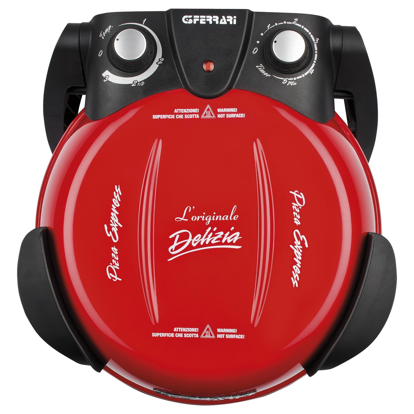 Furrë Pice G3 Ferrari Delizia, 1200W, 400°C, 31cm, Gur Refraktar, Timer - Kuqe - 2