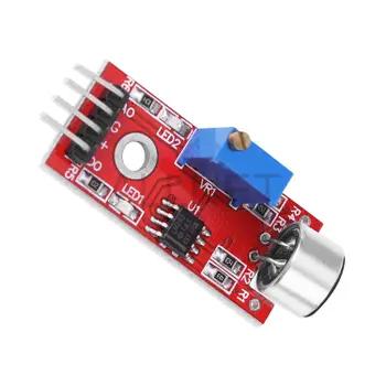 Modul Sensor për Zë ALLNET 4duino KS-AudioSensor, 3.3V, 5V, Përforcim 20dB, Dalje Analoge - Kuqe