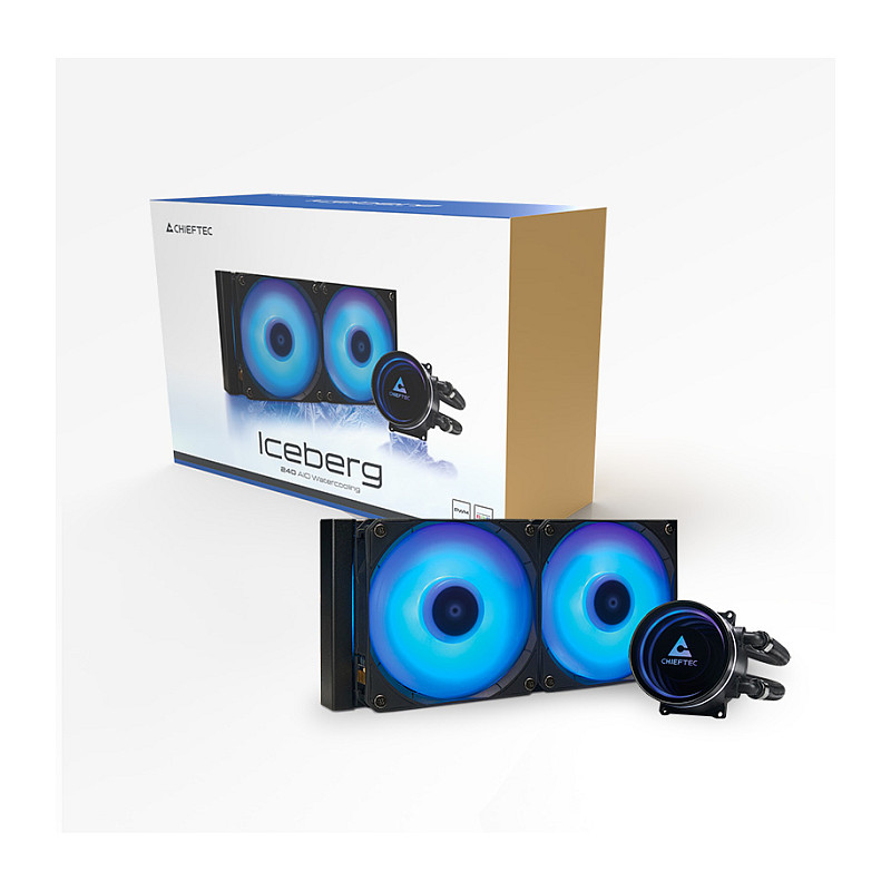 Ftohës për Procesor K Cooler  Water Cooling Chieftec Iceberg 240 RGB multi Cooler | 1700| 1200| 1150| 1151| 1155| 1156| 1851| AM5/4/3+/2+/2 - 10