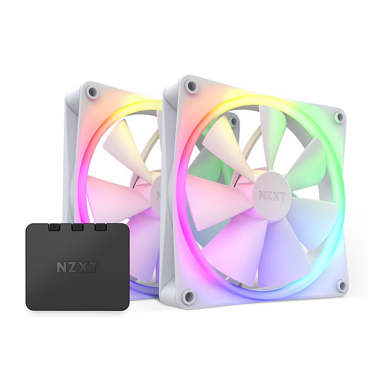 Ftohës për Kasë 140mm NZXT F140 RGB Twin Pack – Bardhë