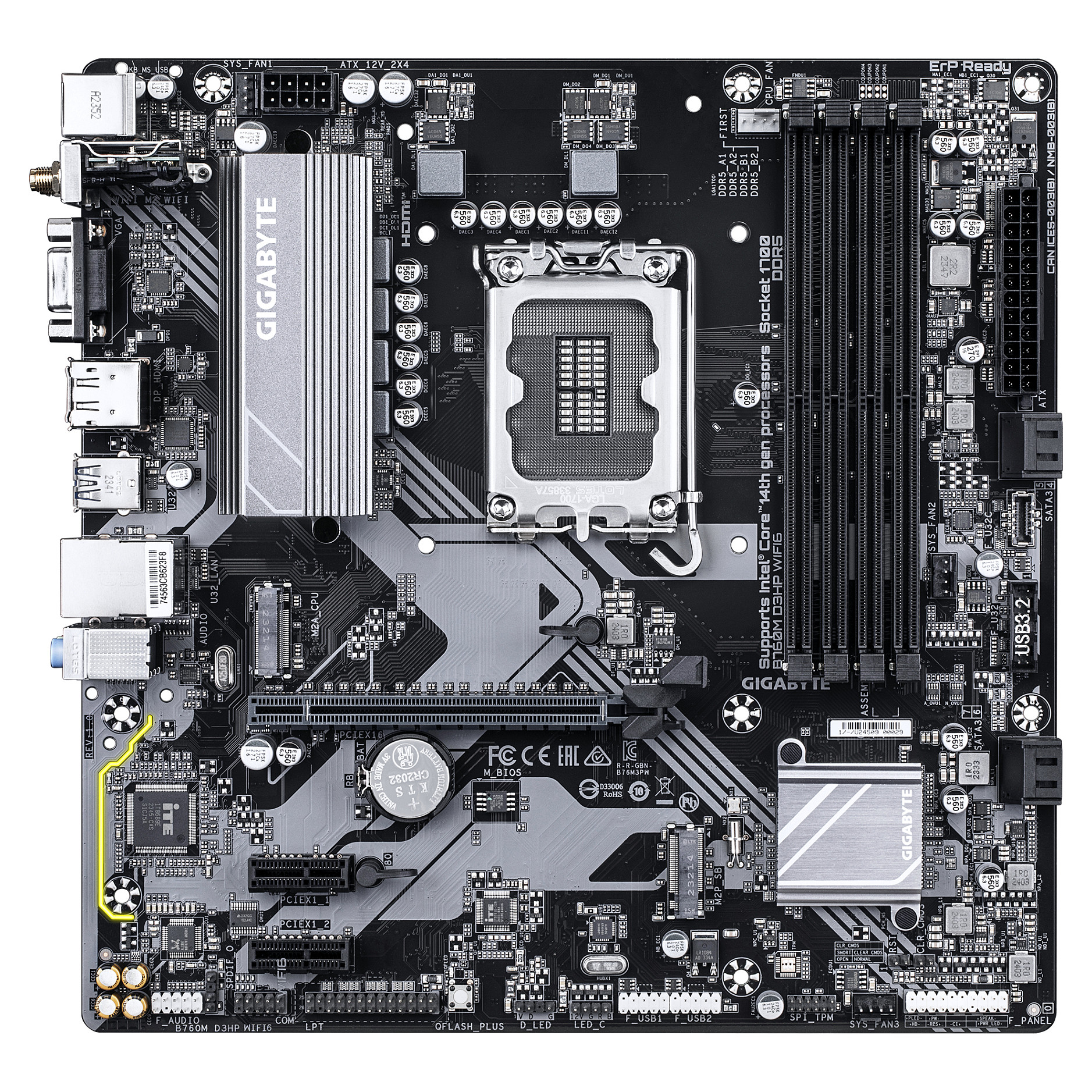 GA-B760M D3HP WIFI6 (1700) (D) - 2