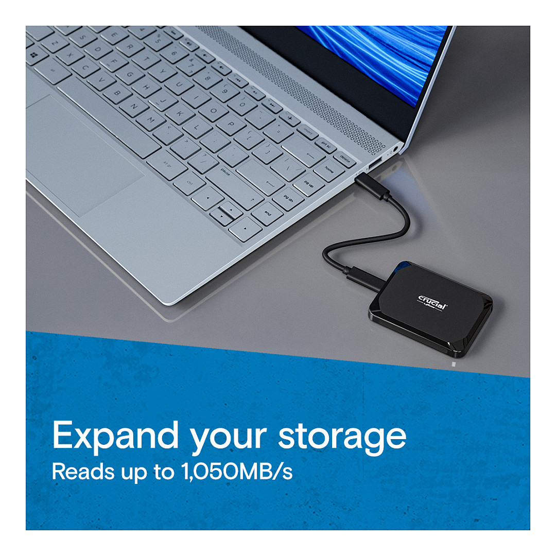 SSD e Jashtme 2TB Crucial X9 USB 3.2 Gen 2 e zezë - 2