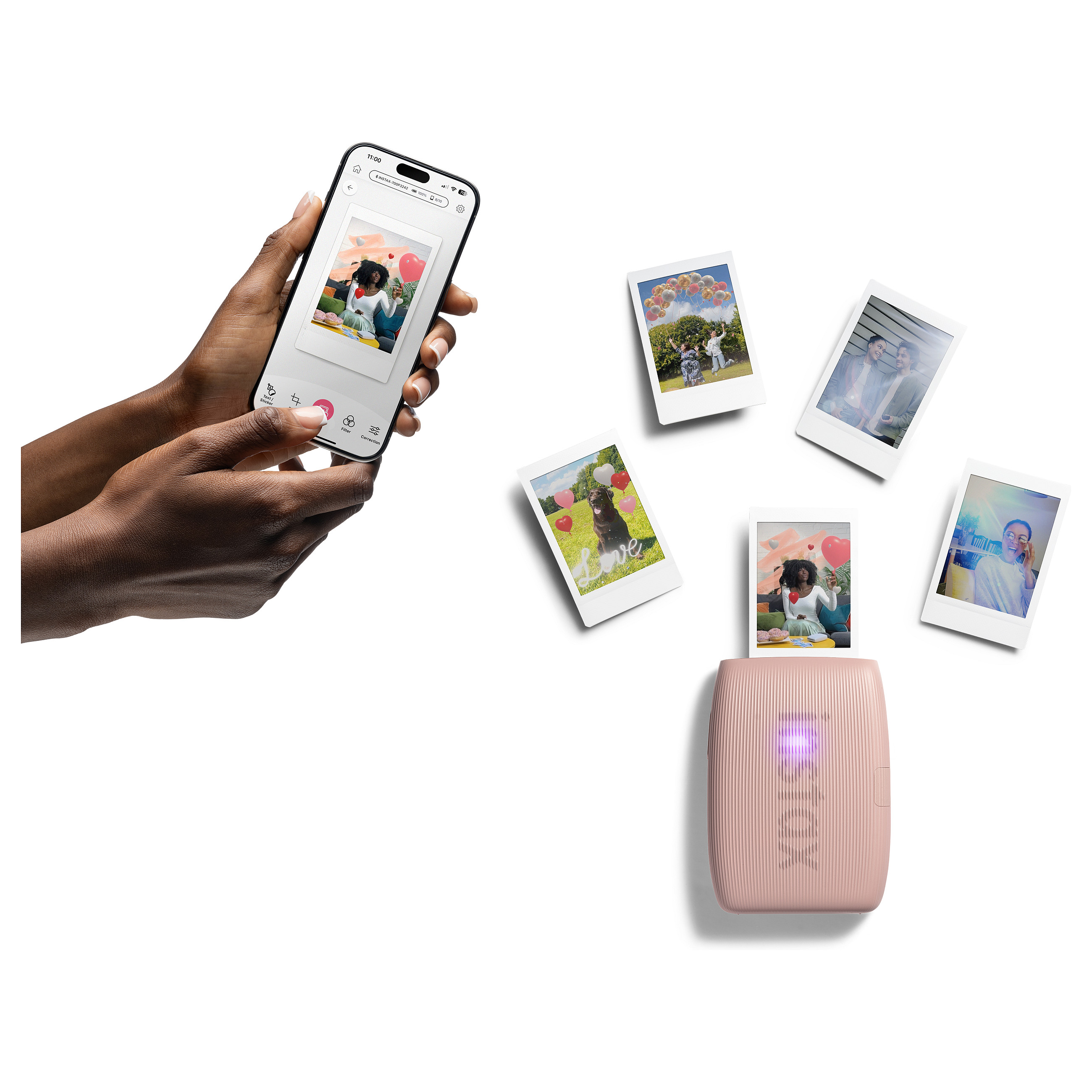 Printer për Foto Fujifilm Instax Mini Link 3 EX‑D – Rozë - 4