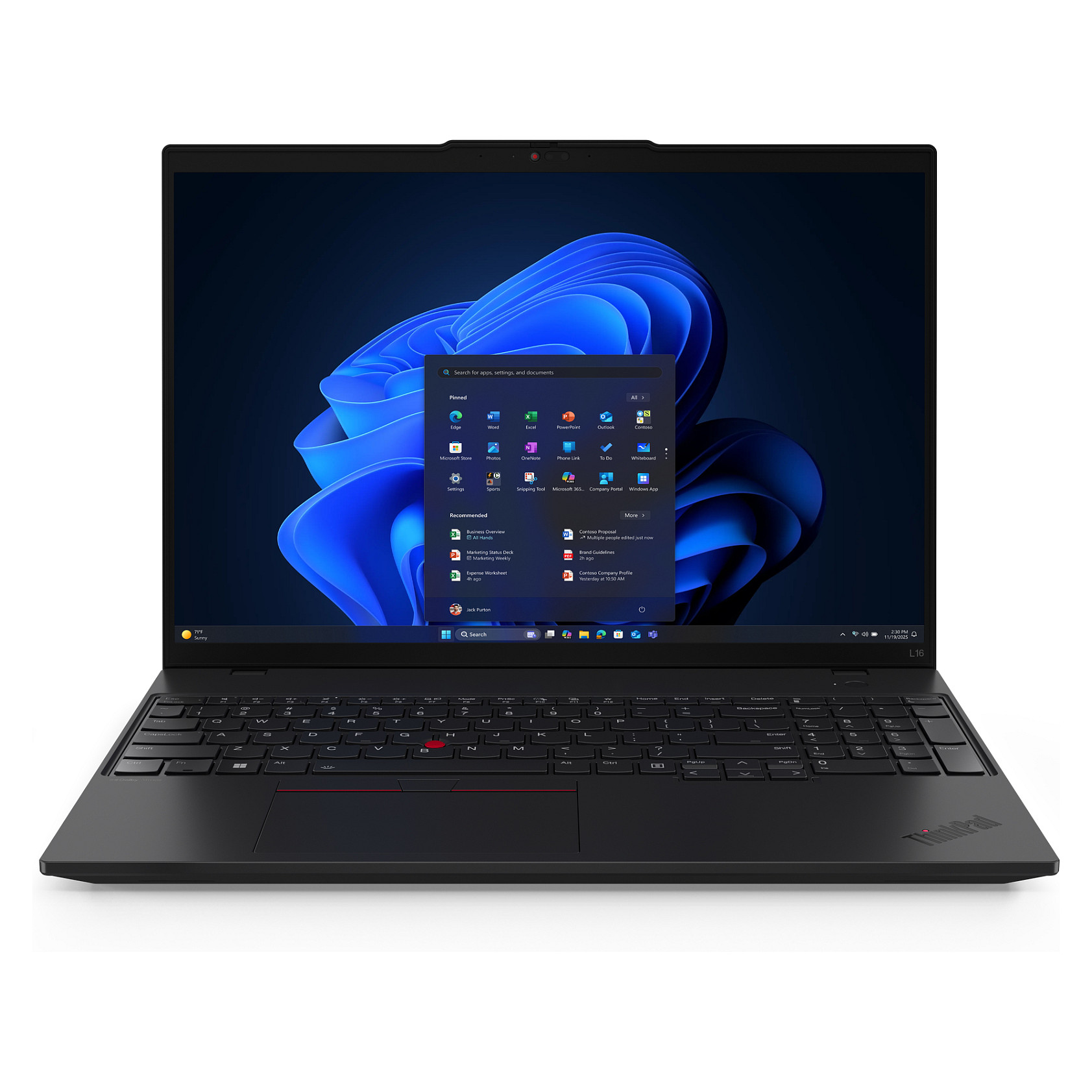 Laptop Lenovo ThinkPad L16 AMD G2 / Ryzen 7 Pro 250 / 16GB DDR5 / 512GB / 16" WUXGA IPS / AMD Radeon 780M / DE  / e zezë - 1