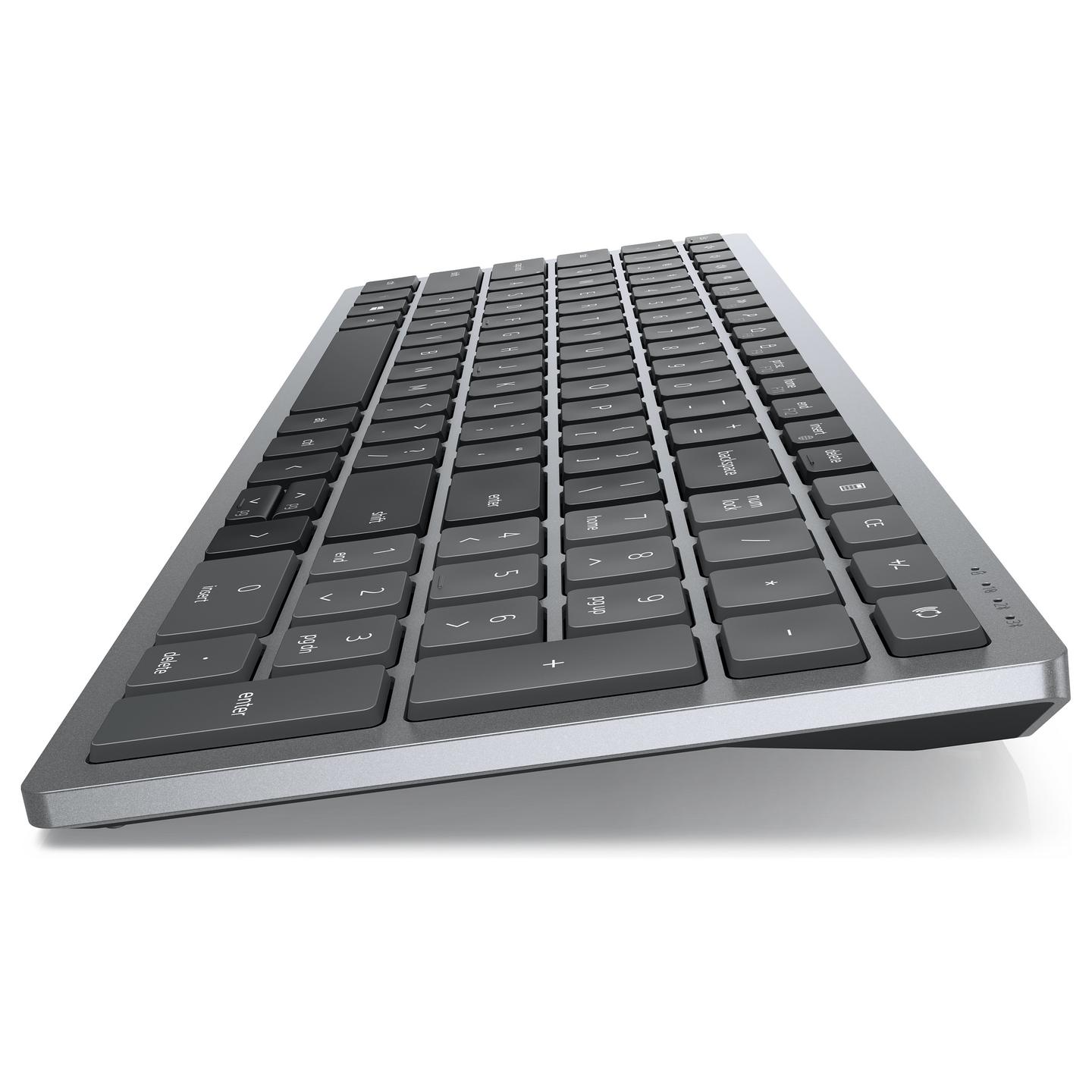 Combo (Tastierë & Maus) Dell Pro Plus Compact KM7120W, Full Size, QWERTY US International, RF Wireless + Bluetooth, Scissor, 7 Butona - Gri - 6