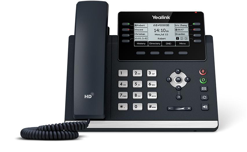 VoIP Yealink SIP-T43U / IP Phone / 12 SIP Accounts / 3.7" Display / Gigabit PoE – Hiri