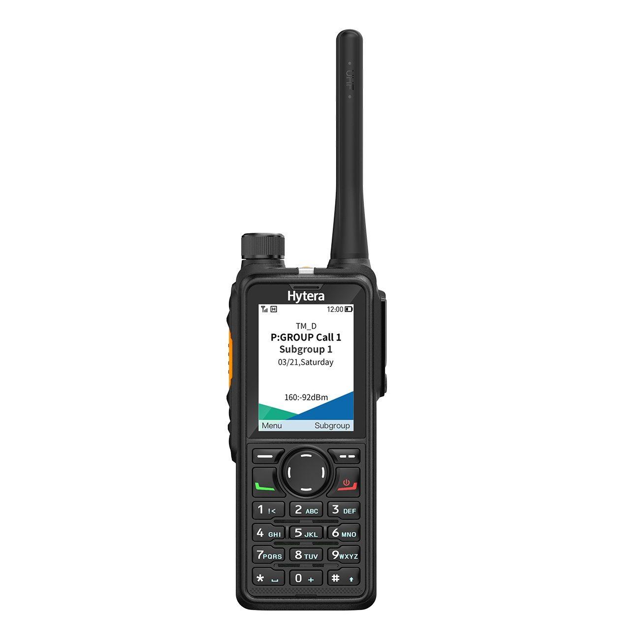 Radio Lidhje Hytera HP785 V1 (D) Stubby, VHF 136–174MHz, 2400mAh, DMR Tier II, Analog, IP68 - Zezë