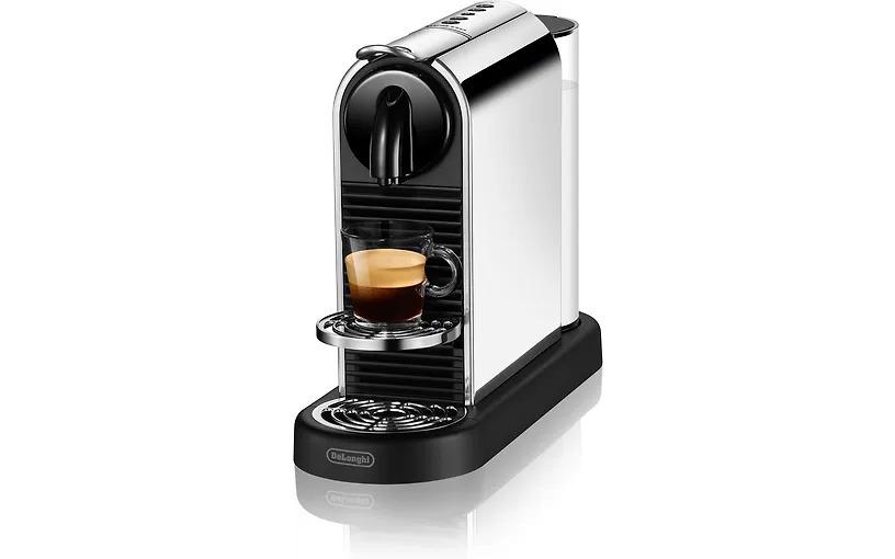 Aparat për Kafe me Kapsula De’Longhi Nespresso CitiZ Platinum EN220.M, 1L, 1260W, 19 bar - Argjend/Zezë