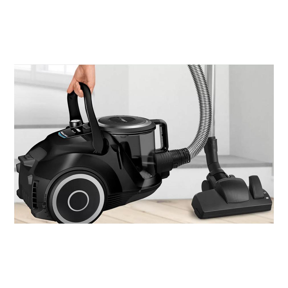 Fshesë Elektrike Bosch Serie 6 BGC41XSIL, 700W, Pa Qese, Kapacitet 2.4L, Filtër UltraAllergy, 68 dB – Zezë - 5