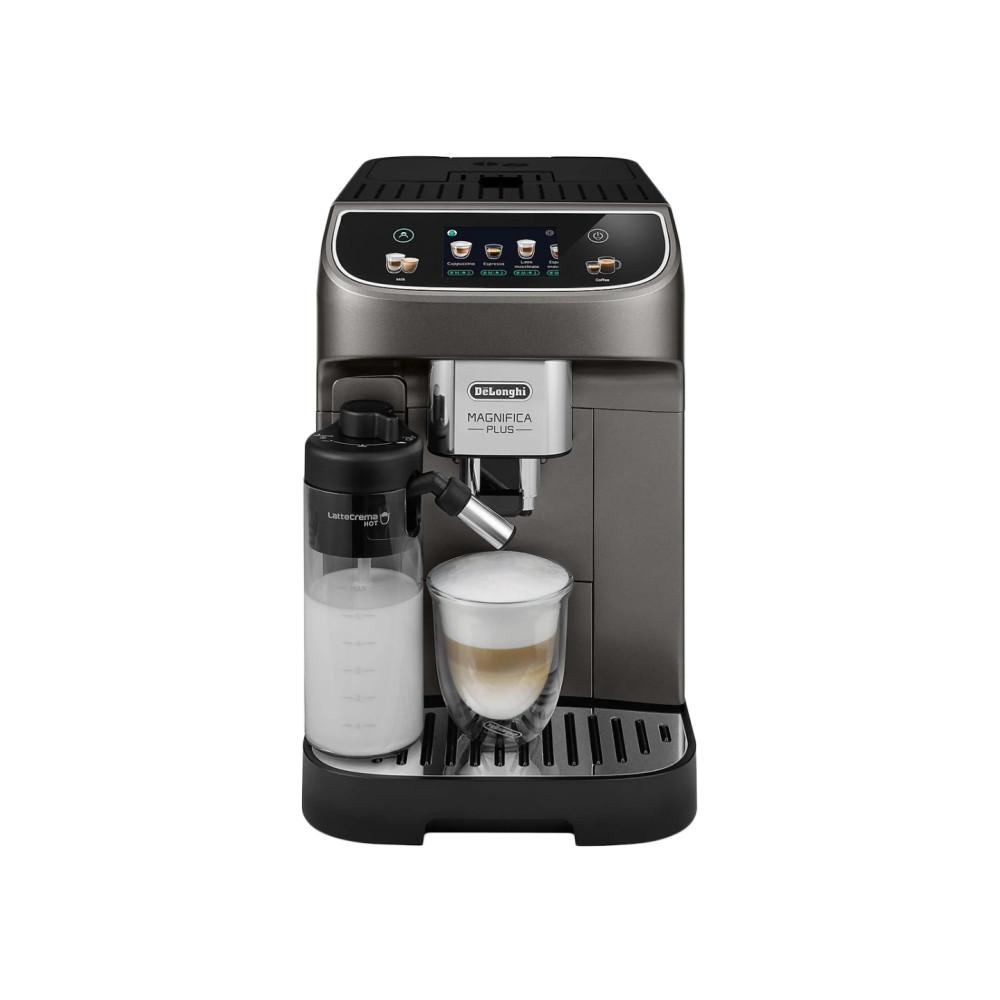 Aparat për kafe De’Longhi Magnifica Plus ECAM320.70.TB, 15 bar, 1450W, Ekran 3.5", 18 pije, LatteCrema Hot - Zezë, Gri