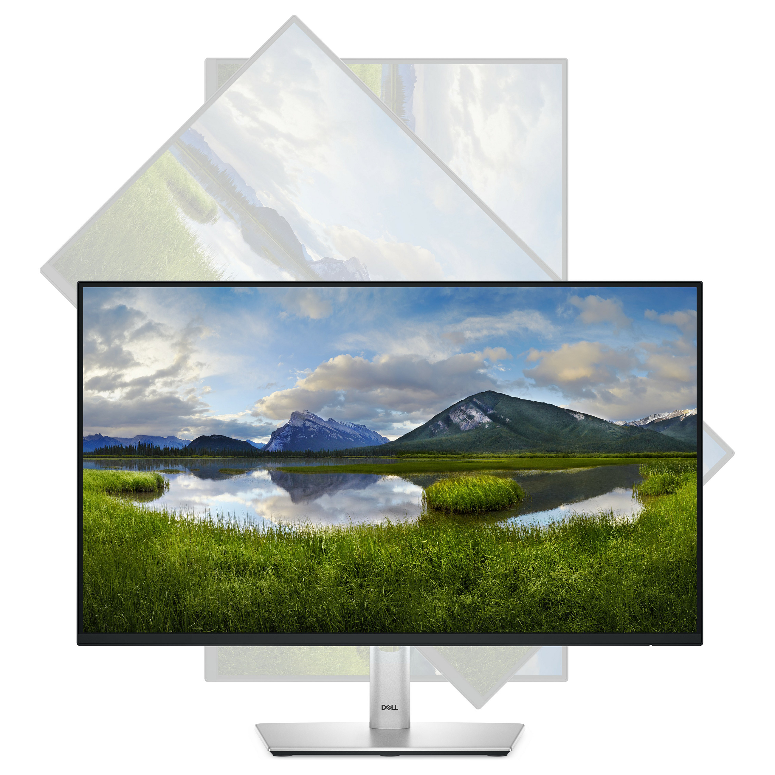 Monitor Dell P2425H / 23.8"/ Full HD IPS / 100Hz / 5ms / HDMI+DP+VGA+USB - Zezë / Argjend - 12